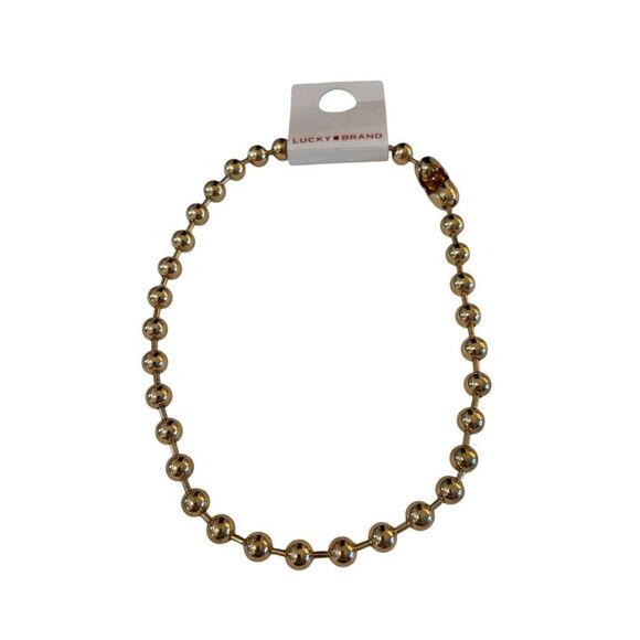 Goldtone Ball Choker Necklace. - Picture 5 of 5